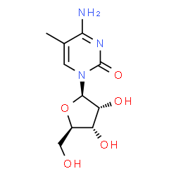 ChemSpider 2D Image | 5-Methylcytidine | C10H15N3O5