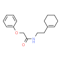 ChemSpider 2D Image | N-[2-(1-Cyclohexen-1-yl)ethyl]-2-phenoxyacetamide | C16H21NO2
