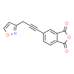 ChemSpider 2D Image | 5-[3-(1,2-Oxazol-3-yl)-1-propyn-1-yl]-2-benzofuran-1,3-dione | C14H7NO4