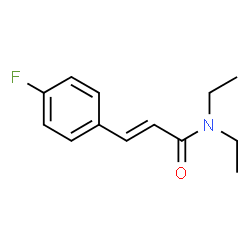 ChemSpider 2D Image | (2E)-N,N-Diethyl-3-(4-fluorophenyl)acrylamide | C13H16FNO
