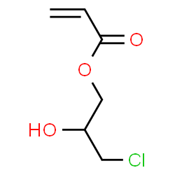ChemSpider 2D Image | 3-Chloro-2-hydroxypropyl acrylate | C6H9ClO3