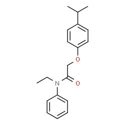 ChemSpider 2D Image | N-Ethyl-2-(4-isopropylphenoxy)-N-phenylacetamide | C19H23NO2