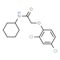 ChemSpider 2D Image | N-Cyclohexyl-2-(2,4-dichlorophenoxy)acetamide | C14H17Cl2NO2