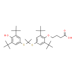 ChemSpider 2D Image | Elsibucol | C35H54O4S2