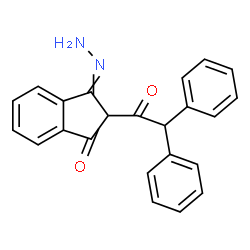 ChemSpider 2D Image | 2-(Diphenylacetyl)-3-hydrazono-1-indanone | C23H18N2O2