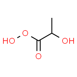 ChemSpider 2D Image | 2-Hydroxypropaneperoxoic acid | C3H6O4