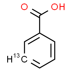 ChemSpider 2D Image | (3-~13~C)Benzoic acid | C613CH6O2