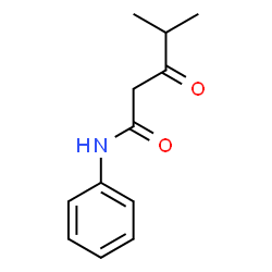 ChemSpider 2D Image | 4-Methyl-3-oxo-N-phenylpentanamide | C12H15NO2