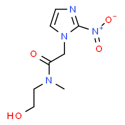 ChemSpider 2D Image | N-(2-Hydroxyethyl)-N-methyl-2-(2-nitro-1H-imidazol-1-yl)acetamide | C8H12N4O4