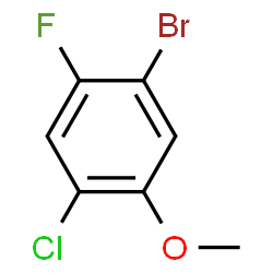 ChemSpider 2D Image | 5-Bromo-2-chloro-4-fluoroanisole | C7H5BrClFO
