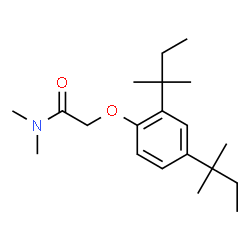 ChemSpider 2D Image | 2-[2,4-Bis(2-methyl-2-butanyl)phenoxy]-N,N-dimethylacetamide | C20H33NO2