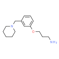 ChemSpider 2D Image | 3-[3-(1-Piperidinylmethyl)phenoxy]-1-propanamine | C15H24N2O