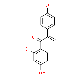 ChemSpider 2D Image | 1-(2,4-Dihydroxyphenyl)-2-(4-hydroxyphenyl)-2-propen-1-one | C15H12O4