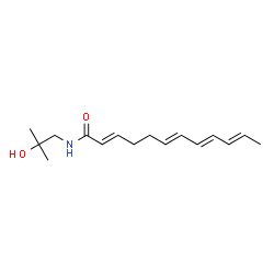 ChemSpider 2D Image | (2E,6E,8E,10E)-N-(2-Hydroxy-2-methylpropyl)-2,6,8,10-dodecatetraenamide | C16H25NO2
