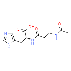 ChemSpider 2D Image | N-Acetyl-beta-alanyl-D-histidine | C11H16N4O4