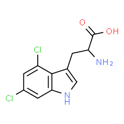 ChemSpider 2D Image | 4,6-Dichlorotryptophan | C11H10Cl2N2O2