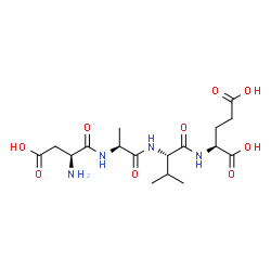 ChemSpider 2D Image | L-alpha-Aspartyl-L-alanyl-L-valyl-L-glutamic acid | C17H28N4O9