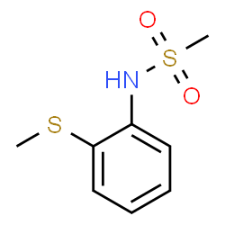 ChemSpider 2D Image | N-[2-(Methylsulfanyl)phenyl]methanesulfonamide | C8H11NO2S2