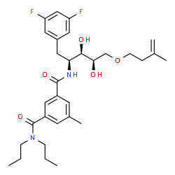 ChemSpider 2D Image | 1,2-Dideoxy-1-(3,5-difluorophenyl)-2-{[3-(dipropylcarbamoyl)-5-methylbenzoyl]amino}-5-O-(3-methyl-3-buten-1-yl)-D-xylitol | C31H42F2N2O5