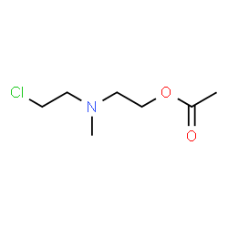 ChemSpider 2D Image | 2-[(2-Chloroethyl)(methyl)amino]ethyl acetate | C7H14ClNO2