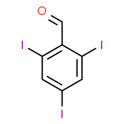 ChemSpider 2D Image | 2,4,6-Triiodobenzaldehyde | C7H3I3O