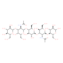ChemSpider 2D Image | beta-D-Glucopyranosyl-(1->3)-2-acetamido-2-deoxy-beta-D-galactopyranosyl-(1->4)-beta-D-glucopyranosyl-(1->3)-(3xi)-2-acetamido-2-deoxy-beta-D-xylo-hexopyranosyl-(1->4)-D-glucopyranose | C34H58N2O26
