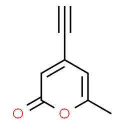 ChemSpider 2D Image | 4-Ethynyl-6-methyl-2H-pyran-2-one | C8H6O2