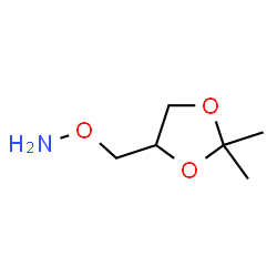 ChemSpider 2D Image | 4-[(Aminooxy)methyl]-2,2-dimethyl-1,3-dioxolane | C6H13NO3