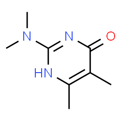 ChemSpider 2D Image | 2-Dimethylamino-5,6-dimethyl-4-hydroxypyrimidine | C8H13N3O