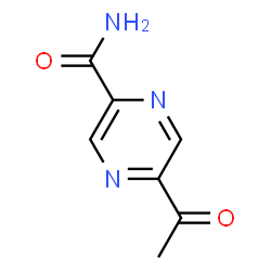 ChemSpider 2D Image | 5-Acetyl-2-pyrazinecarboxamide | C7H7N3O2