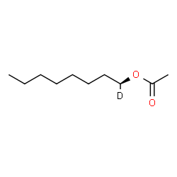 ChemSpider 2D Image | (1S)-(1-~2~H_1_)Octyl acetate | C10H19DO2