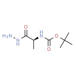 ChemSpider 2D Image | 2-Methyl-2-propanyl [(2S)-1-hydrazino-1-oxo-2-propanyl]carbamate | C8H17N3O3