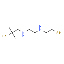 ChemSpider 2D Image | 2-Methyl-1-({2-[(2-sulfanylethyl)amino]ethyl}amino)-2-propanethiol | C8H20N2S2