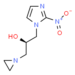 ChemSpider 2D Image | (2R)-1-(1-Aziridinyl)-3-(2-nitro-1H-imidazol-1-yl)-2-propanol | C8H12N4O3