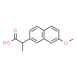 ChemSpider 2D Image | 2-(7-Methoxy-2-naphthyl)propanoic acid | C14H14O3