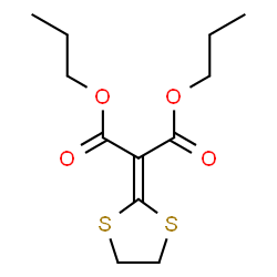 ChemSpider 2D Image | Dipropyl 1,3-dithiolan-2-ylidenemalonate | C12H18O4S2