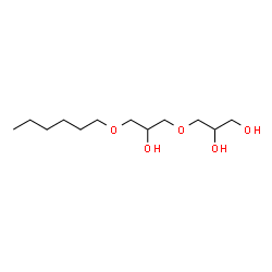 ChemSpider 2D Image | 3-[3-(Hexyloxy)-2-hydroxypropoxy]-1,2-propanediol | C12H26O5