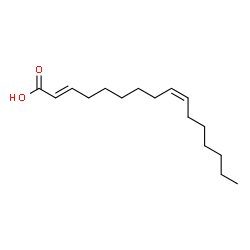 ChemSpider 2D Image | (2E,9Z)-2,9-Hexadecadienoic acid | C16H28O2