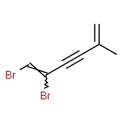 ChemSpider 2D Image | (1Z)-1,2-Dibromo-5-methyl-1,5-hexadien-3-yne | C7H6Br2