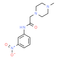 ChemSpider 2D Image | 2-(4-Methyl-1-piperazinyl)-N-(3-nitrophenyl)acetamide | C13H18N4O3