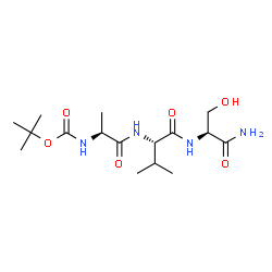 ChemSpider 2D Image | N-{[(2-Methyl-2-propanyl)oxy]carbonyl}-L-alanyl-L-valyl-L-serinamide | C16H30N4O6