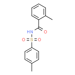 ChemSpider 2D Image | 2-Methyl-N-[(4-methylphenyl)sulfonyl]benzamide | C15H15NO3S