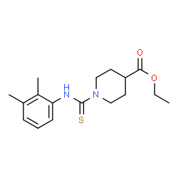 ChemSpider 2D Image | Ethyl 1-[(2,3-dimethylphenyl)carbamothioyl]-4-piperidinecarboxylate | C17H24N2O2S