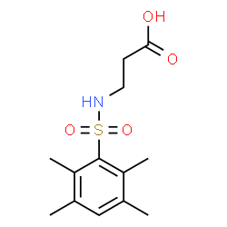 ChemSpider 2D Image | N-[(2,3,5,6-Tetramethylphenyl)sulfonyl]-beta-alanine | C13H19NO4S