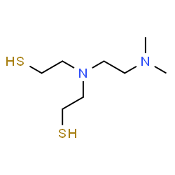 ChemSpider 2D Image | 2,2'-{[2-(Dimethylamino)ethyl]imino}diethanethiol | C8H20N2S2