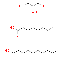 ChemSpider 2D Image | decanoic acid; glycerol; octanoic acid | C21H44O7