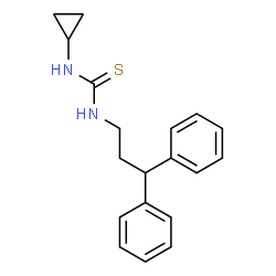 ChemSpider 2D Image | 1-Cyclopropyl-3-(3,3-diphenylpropyl)thiourea | C19H22N2S