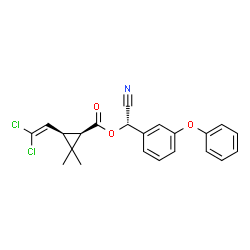 ChemSpider 2D Image | (1R)-cis-(alphaS)-cypermethrin | C22H19Cl2NO3