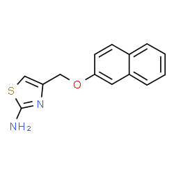 ChemSpider 2D Image | 4-(2-naphthalenyloxymethyl)-2-thiazolamine | C14H12N2OS