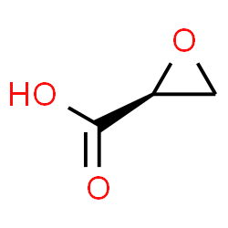 ChemSpider 2D Image | (2S)-oxirane-2-carboxylic acid | C3H4O3